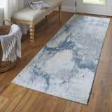 10' x 13' Blue Abstract Area Rug