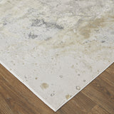 2' x 3' Gray Abstract Area Rug