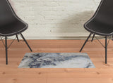 2' X 3' Blue Abstract Area Rug