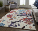12' X 15' Brown And Gray Wool Abstract Hand Knotted Area Rug