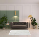 4' X 6' White Shag Area Rug
