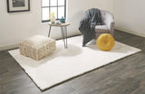4' X 6' White Shag Area Rug