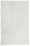 5' X 7' White Shag Area Rug