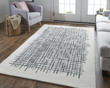 5' X 7' White Shag Area Rug