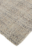 5' X 8' Ivory Tan And Gray Hand Woven Area Rug