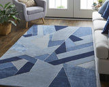 8' X 10' Ivory Tan And Gray Hand Woven Area Rug