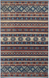 13' X 15' Geometric Power Loom Distressed Area Rug