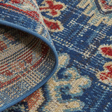 13' X 15' Abstract Power Loom Distressed Area Rug