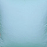 20"x20" Blue and Beige Linen Blend Zippered Pillow