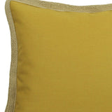 20"x20" Gold Linen Blend Zippered Pillow