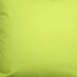 20"x20" Beige and Green Linen Blend Zippered Pillow