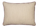 13"x18" Beige and Red Christmas Let It Snow Polyester Zippered Pillow With Applique