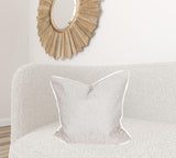 22" X 22" White Polyester Zippered Pillow