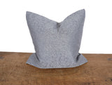 22" X 22" Gray Polyester Zippered Pillow