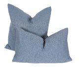 22" X 22" Gray Polyester Zippered Pillow