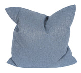 22" X 22" Gray Polyester Zippered Pillow