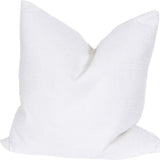 22" X 22" White Polyester Zippered Pillow