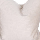 22" X 22" Beige Polyester Zippered Pillow