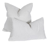 13" X 21" White Polyester Zippered Pillow