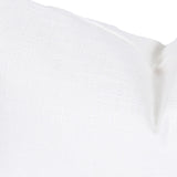 13" X 21" White Polyester Zippered Pillow