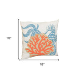 13" X 21" Gray Polyester Zippered Pillow