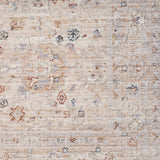 2' X 8' Beige Botanical Runner Rug