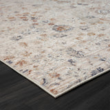 2' X 8' Beige Botanical Runner Rug