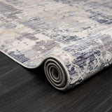 2' X 3' Gray Abstract Area Rug