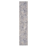 2' X 8' Gray Abstract Runner Rug