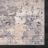 2' X 8' Gray Abstract Runner Rug