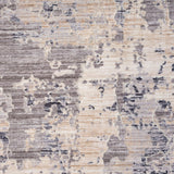 2' X 8' Gray Abstract Runner Rug