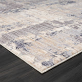 2' X 8' Gray Abstract Runner Rug
