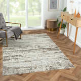 8' X 10' Blue Geometric Area Rug