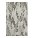 5' X 8' Gray Geometric Area Rug