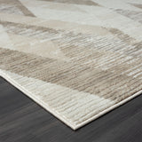 8' X 10' Gray Geometric Area Rug