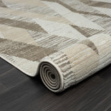 8' X 10' Gray Geometric Area Rug
