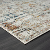 10' X 14' Gray Abstract Distressed Area Rug