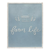 Set Of Two Blue Metal Other Words Wall Decor