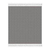 Gray Woven Cotton Solid Color Throw Blanket