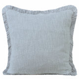 20" X 20" Micro Gray 100% Cotton Zippered Pillow