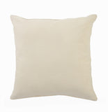 20" X 20" Cream Black And Gray 100% Cotton Geometric Zippered Pillow