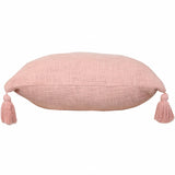 20" X 20" Light Pink 100% Cotton Zippered Pillow