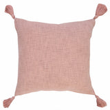 20" X 20" Light Pink 100% Cotton Zippered Pillow