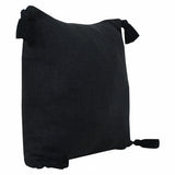 20" X 20" Jet Black 100% Cotton Zippered Pillow