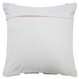 20" X 20" Heathered Gray And Off-White 100% Cotton Geometric Zippered Pillow