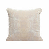 20" X 20" Gray And Beige Polyester Abstract Zippered Pillow