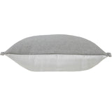 20" X 20" Microchip Gray And Light Gray 100% Cotton Zippered Pillow