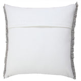 20" X 20" Microchip Gray And Light Gray 100% Cotton Zippered Pillow