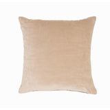 20" X 20" Taupe Cotton Zippered Pillow