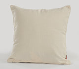 18" X 18" Brown And Beige 100% Cotton Abstract Zippered Pillow